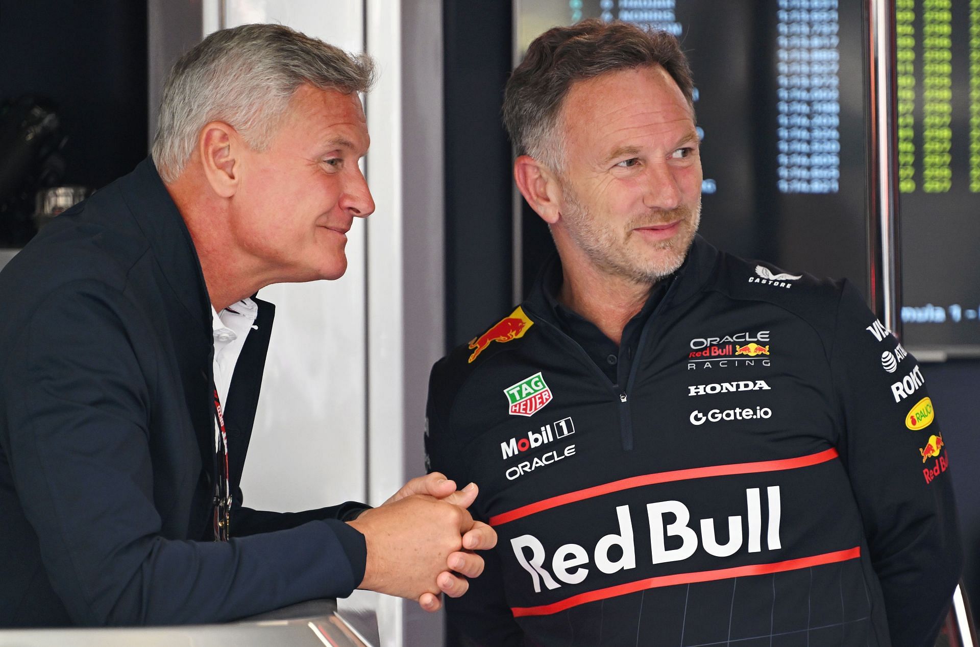 David Coulthard and Christian Horner at the Canadian Grand Prix - Source: Getty